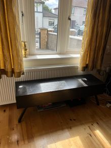 Dark Wood Genuine Vintage TV Stand (with storage)