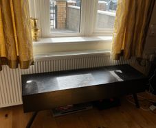 Dark Wood Genuine Vintage TV Stand (with storage)