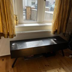 Dark Wood Genuine Vintage TV Stand (with storage)