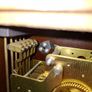Beautiful Old Hermle Wall Clock Pendulum with 3 Brass Weights Clock in Working Condition Image 7