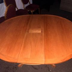 Extendable Wooden Dining Table &  6 Chairs