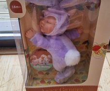 Anne Geddes 9" Lilac Bunny Doll - New In Box (NIB)