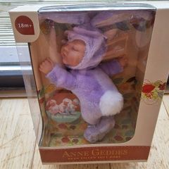 Anne Geddes 9" Lilac Bunny Doll - New In Box (NIB)