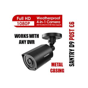 2MP 1080P 4in1 Black Bullet CCTV Camera | Works with any DVR