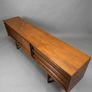 Large Mid Century Modern Asymmetrical Teak Credenza or Media Console Image 4