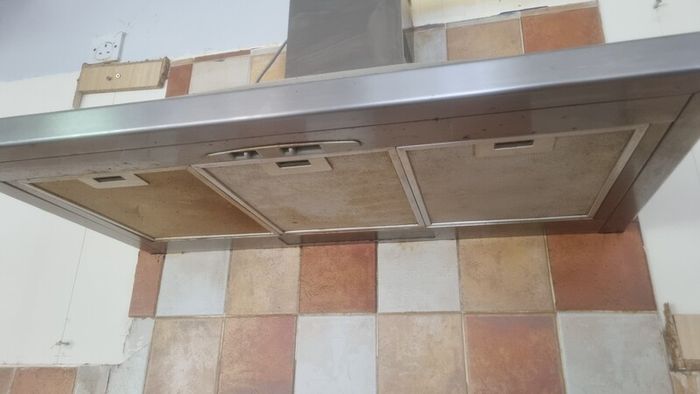Silver extractor fan