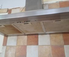 Silver extractor fan