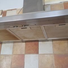 Silver extractor fan