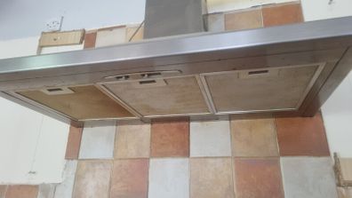 Silver extractor fan