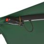 Cantilever Umbrella with LED Lights and Metal Pole 350 cm Green Image 5