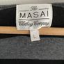 Ladies Masai black and grey striped dress Image 4
