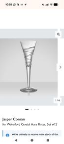 Waterford crystal champagne flutes