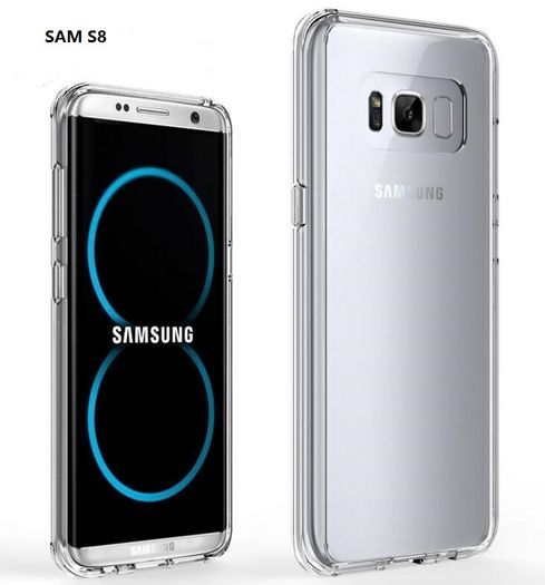 Clear Crystal Transparent Soft TPU Silicone Gel Cover Case for Samsung Galaxy S8 - Free Shipping