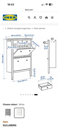ikea shoe cabinet