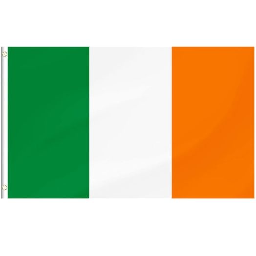 NEW SALE | Ireland Flag, Irish Flag Polyester with Brass Grommets, 3x5 Foot (90 X 150cm)