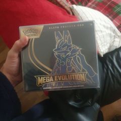 pokemon mega evolutions lucario etb with uv cover