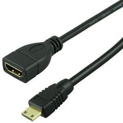 Mini HDMI Male to HDMI Female Lead