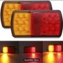2pcs 10LED Rear Tail Lights Lamps Trailer Truck Caravan Bus Tailights Image 4