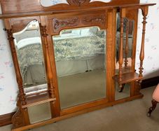 Antique Victorian/Edwardian Overmantel Mirror