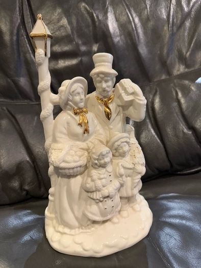 Centurion Collection Bisque Carolers "We wish you a Merry Christmas"