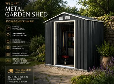 Metal Shed 7ft x 4ft