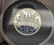 Solomon Islands 2020 Silver Proof 1 Dollar 75th Anniversary VE Day