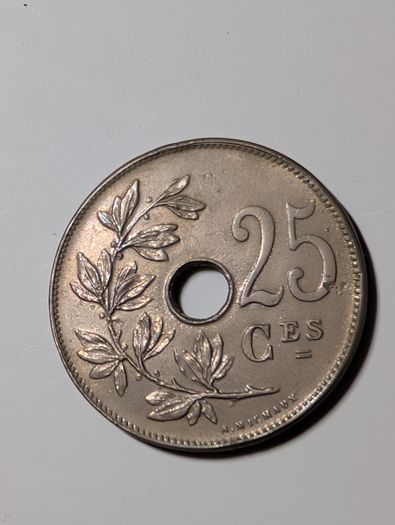 Belgium 1927 25 Centimes.