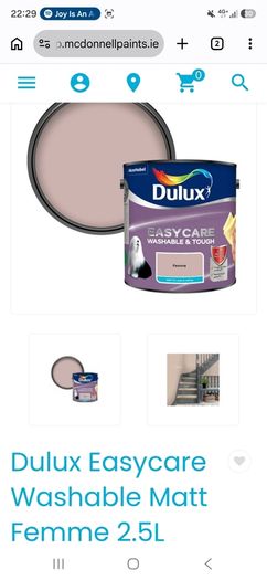 Dulux Easycare Washable Matt Femme 2.5L