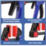 WORKPRO 4-Piece Clamps for Woodworking, 6-Inch x2 & 4.5-Inch x2, One-Handed Clamp/Spreader, Wood Clamps Set, Light-Duty Quick-Change F Clamp 50/150LBS Image 7