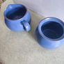 Coche Stoneware Blue Milk Jug And Sugar Bowl Made In Portugal By Eurogres Image 10