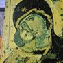 Vintage Icon of Our Lady Tenderness of Vladimir. Religious. Glenstal Abbey. Image 2