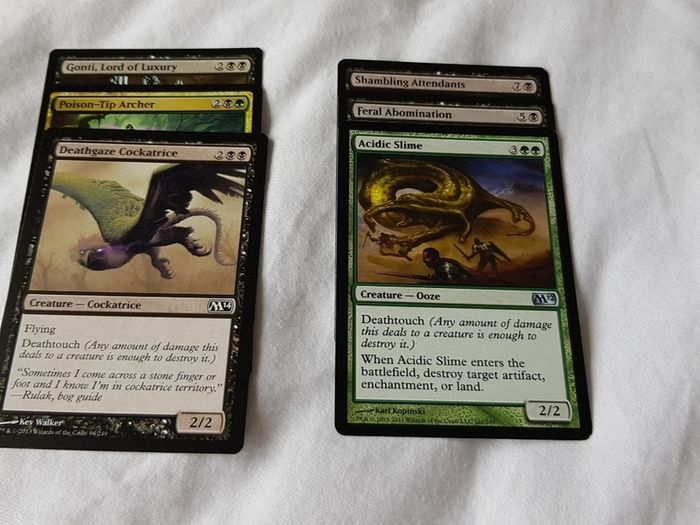 Magic The Gathering Commander Green Black Deathtouch Tribal deck