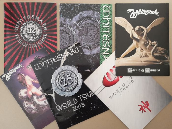 WHITESNAKE original concert tour programmes Metal