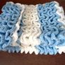 Crochet Baby Blanket with ruffles aran Image 3