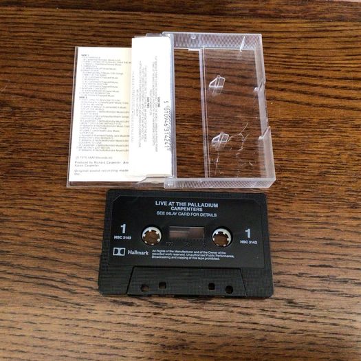Carpenters live at the Palladium Audio cassette tape