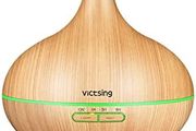 500ml Fragrance Essential Oil Diffuser for Aromatherapy with Adjustable Mist Modes Humidifiers, Ultrasonic Aroma Diffusers with Auto Shut-off, 7 Colorful LED Lights for Baby Room, Home, Spa