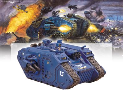 Warhammer 40K Space Marine Land Raider & Troops Lot