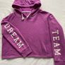 Girls  Purple Cropped Hoodie Dream Team  10/ 11 years Image 6