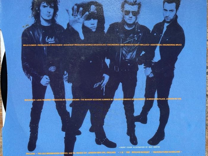 The Cult. Wild flower picture sleeve single in nm condition vinyl