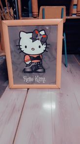 framed hello kitty