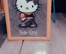 framed hello kitty