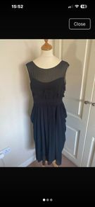 Fran & Jane size 14 black occasion dress