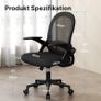 Ergonomic Office Chair with Folding Armrests Image 3