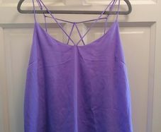 Purple string style top size 14