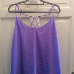 Purple string style top size 14
