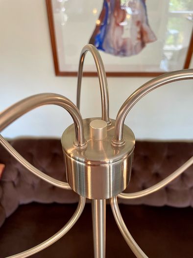 Rare IKEA Kryssbo Medusa Tentacle Jellyfish Stainless Floor Dimmer Accent Lamp