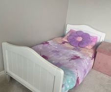 Nested Sorrento Wooden Cot Bed White