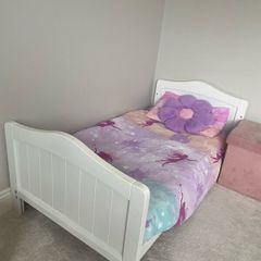 Nested Sorrento Wooden Cot Bed White