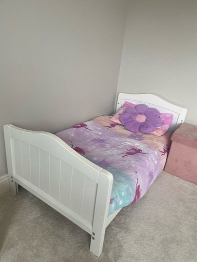 Nested Sorrento Wooden Cot Bed White