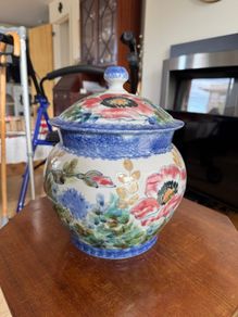 hand painted vase/pot